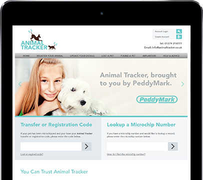 Cornwall Web Designers built the Animal Tracker website.