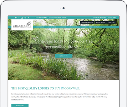 Cornwall Web Designers built the Charteroak website.