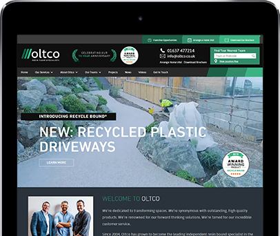 Cornwall Web Designers built the Oltco website.